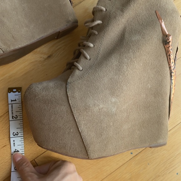 Jeffrey Campbell Damsel Claw Tan Wedge Boot - Picture 8 of 9
